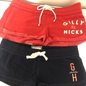 Gilly Hicks fleece lounge shorts-small